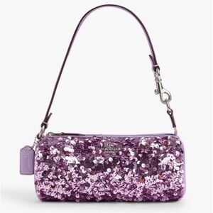 Coach Nolita Sequence Leather Barrel Small Bag Silver/ Lilac